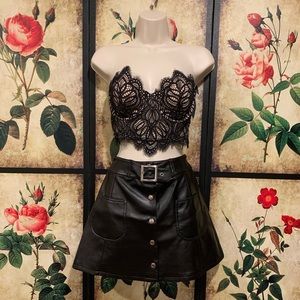 Faux Leather Skirt 🖤